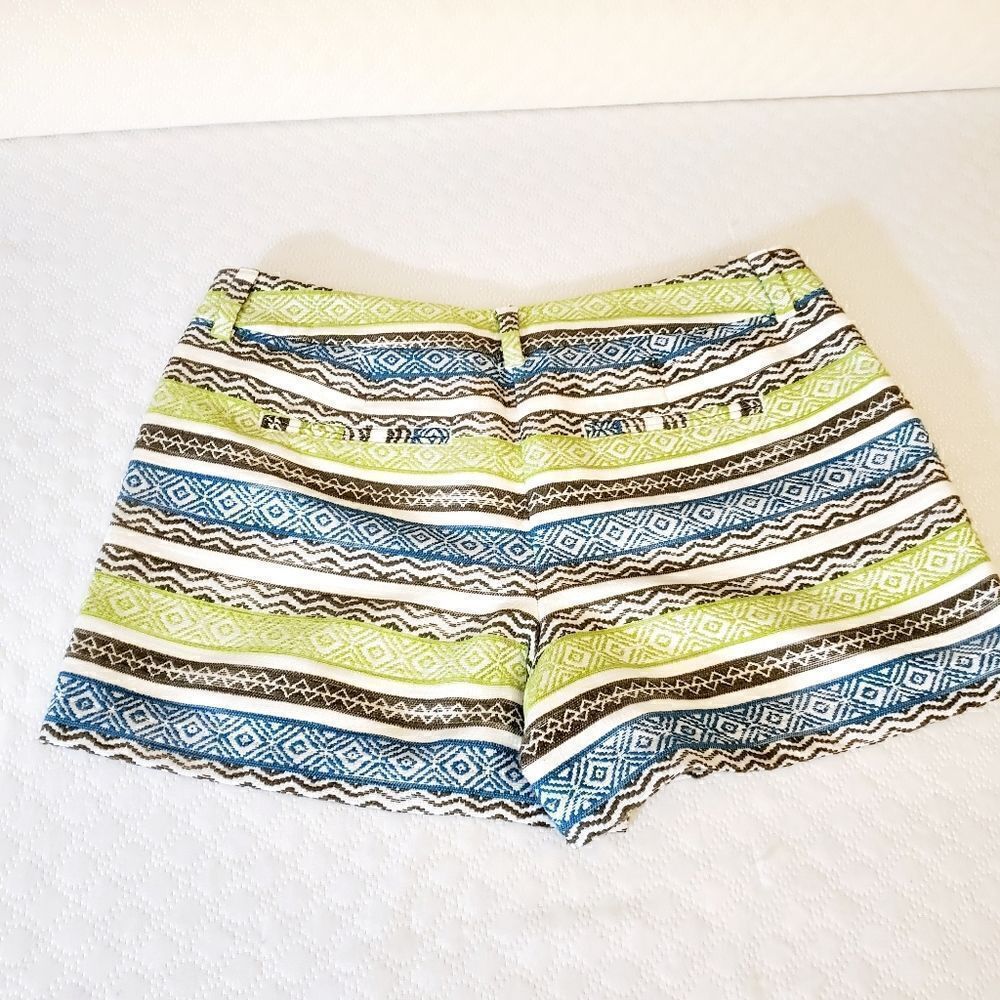 Loft Multicolor Pattern Shorts Size 8 - Picture 3 of 12